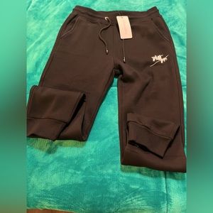 Black Dior joggers cuffed stretch waistband size M